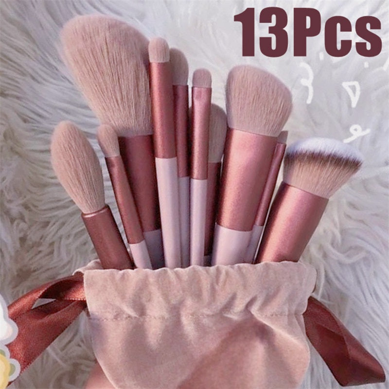 13Pcs Makeup Brush Set Make Up Concealer Brush Blush Powder Brush Eye Shadow Highlighter Foundation Brush Cosmetic Beauty Tools