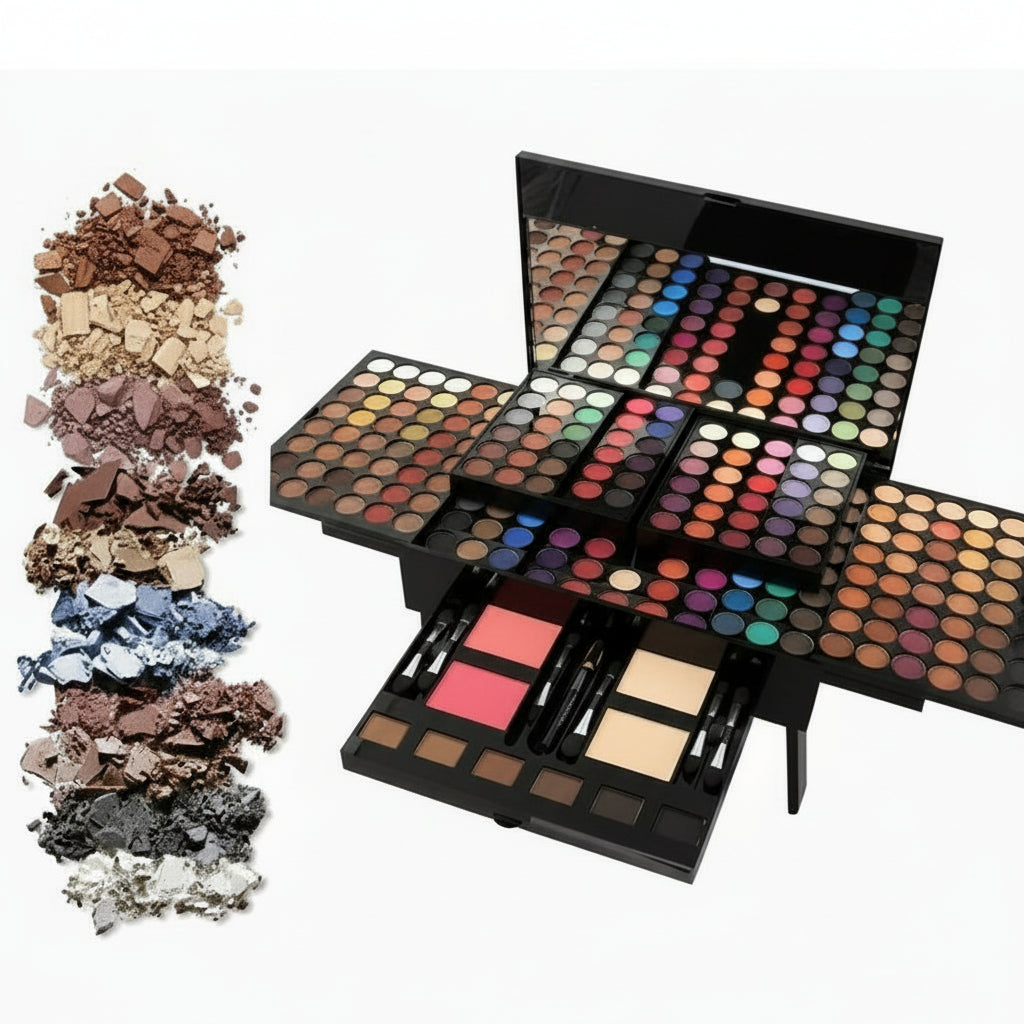 180 Colors Eyes Shadow Blush Set Personalized Piano-shaped Makeup Palette Box