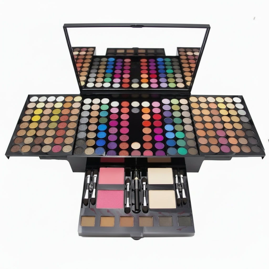 180 Colors Eyes Shadow Blush Set Personalized Piano-shaped Makeup Palette Box