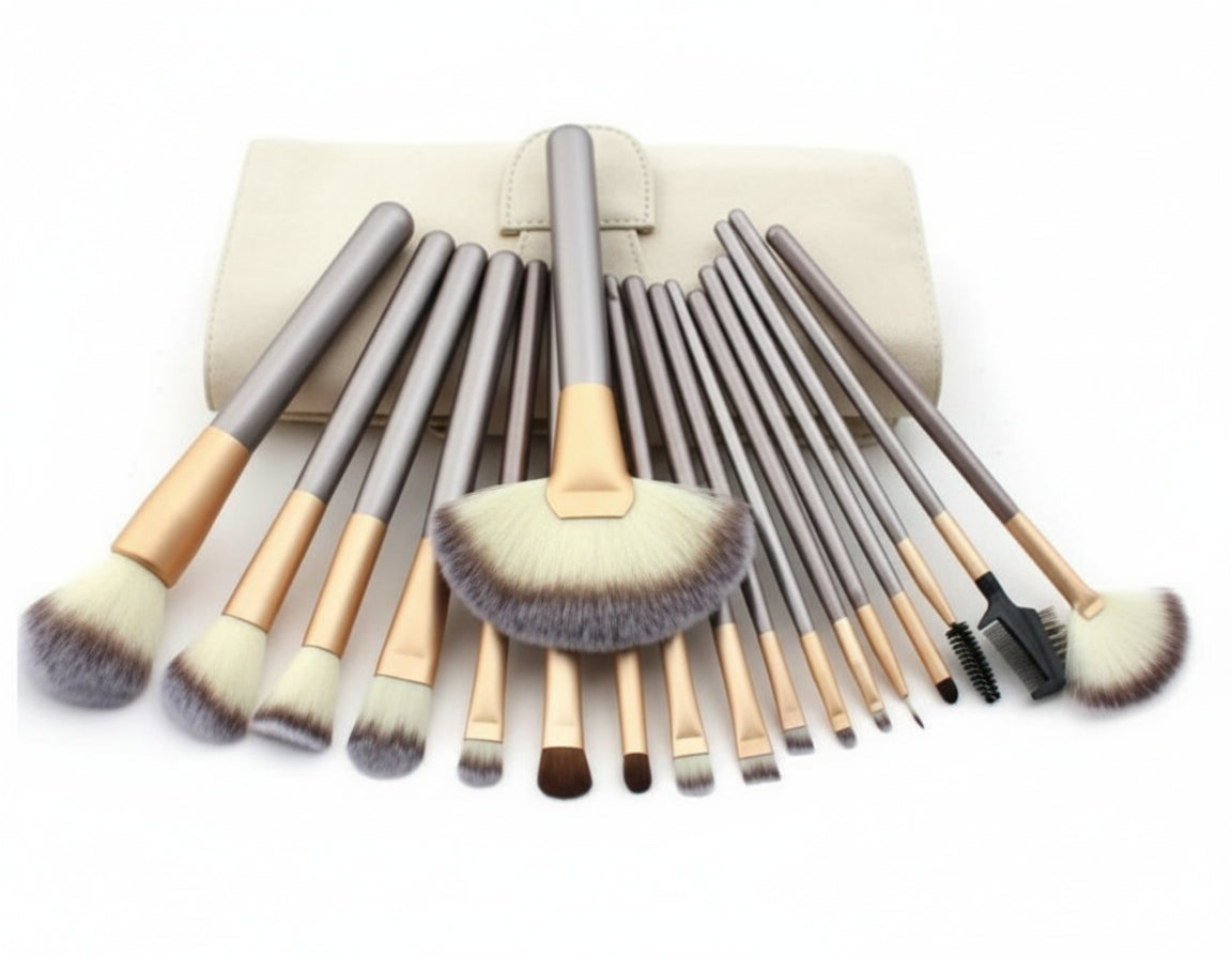 Persian Make-up Brush Suit Rice White Make Up Brush, Champagne Color Brush Handle Make-up Brush Without