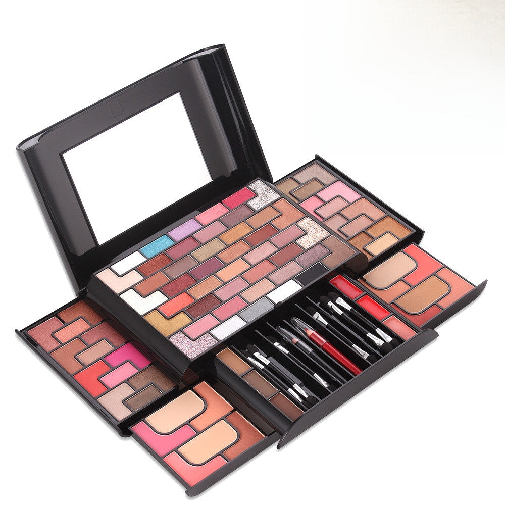 All-in-One Multi-Tier Professional Makeup Palette – Comprehensive Cosmetic Vanity Set