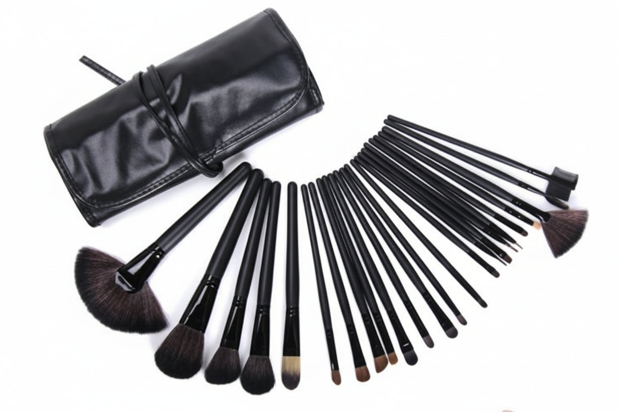 Manufacturer 24 Makeup Brushes 24 Wood Color Makeup Brushes 24 Set Brush Pack Makeup Tools