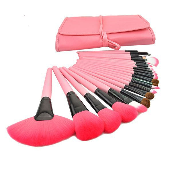 Manufacturer 24 Makeup Brushes 24 Wood Color Makeup Brushes 24 Set Brush Pack Makeup Tools