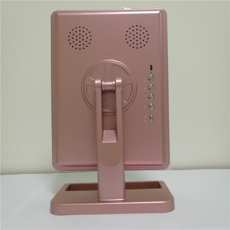 Rose Gold LED Makeup Mirror with Touch Control & Magnification