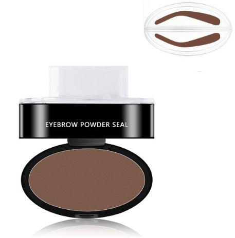 One-Step Natural Easy-Apply Waterproof Eyebrow Stamp & Powder Set