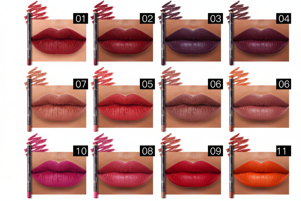 12-Piece Professional Lip Liner Set – Multi-Color Matte Lip Pencils – Long-Lasting Stereoscopic Lip Definer Kit