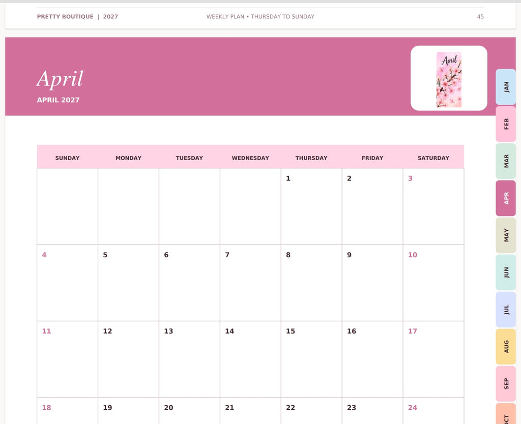 2027 Yearly Planner | Organize Your Year in Style