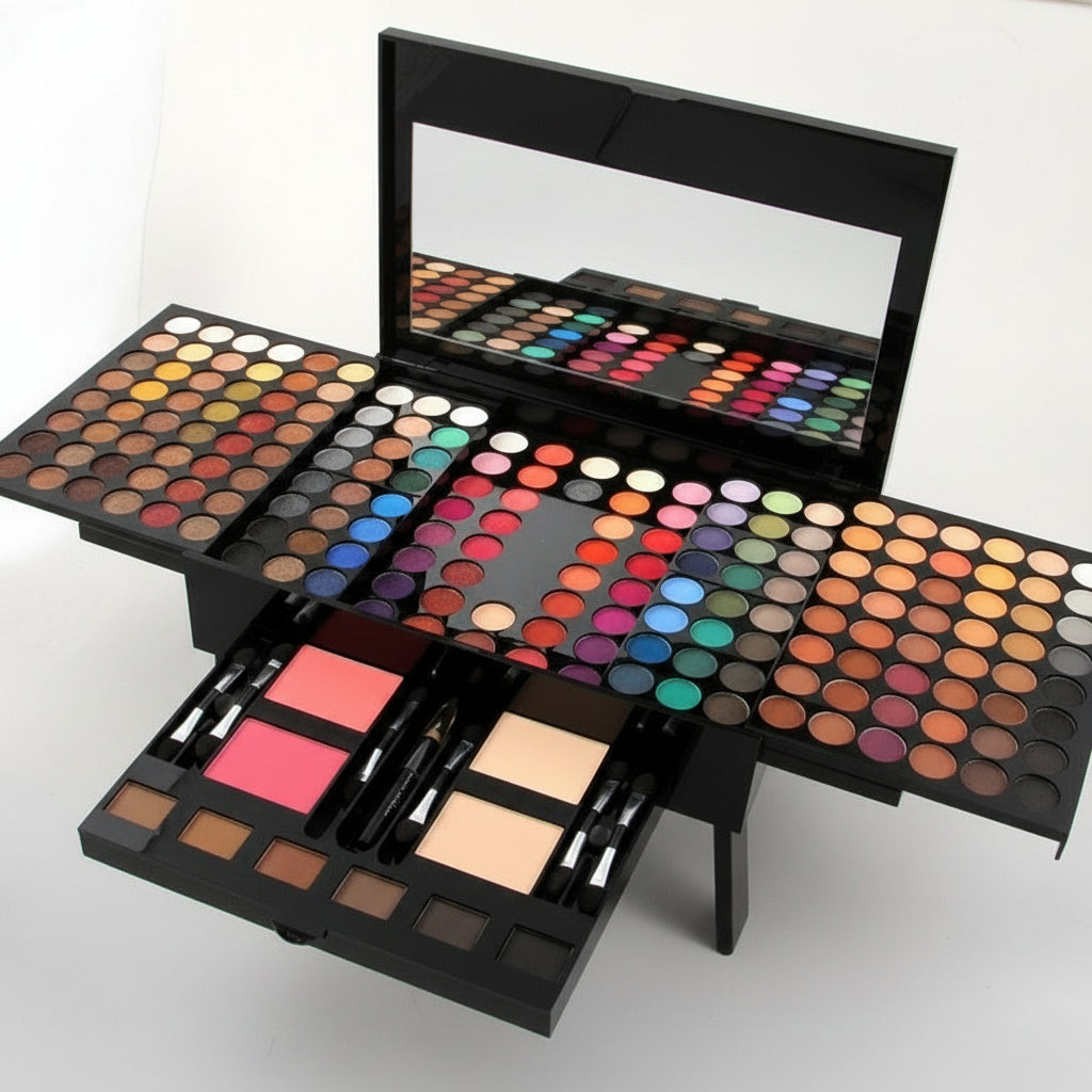 180 Colors Eyes Shadow Blush Set Personalized Piano-shaped Makeup Palette Box
